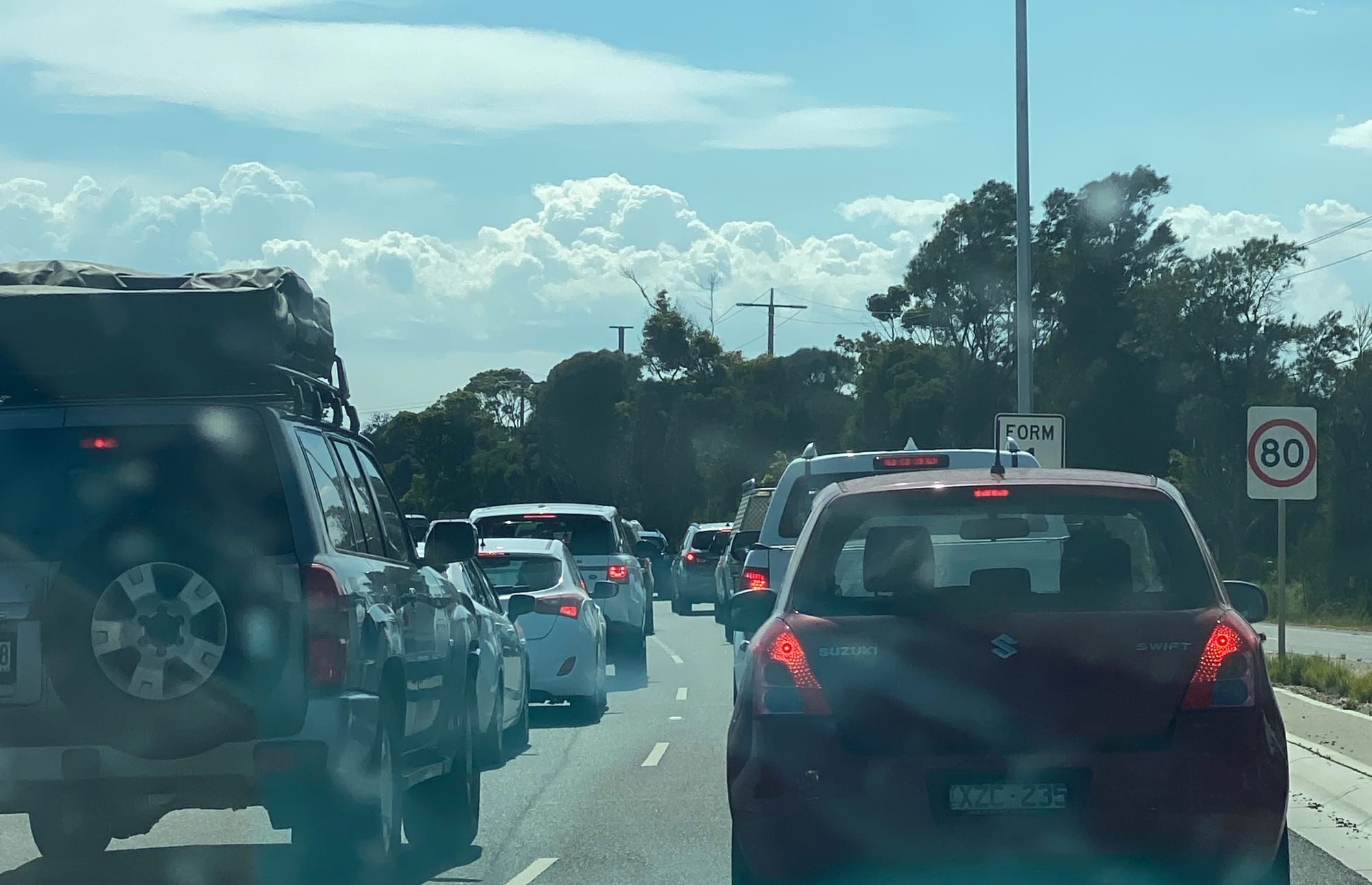 Traffic alert - bumper to bumper off the island