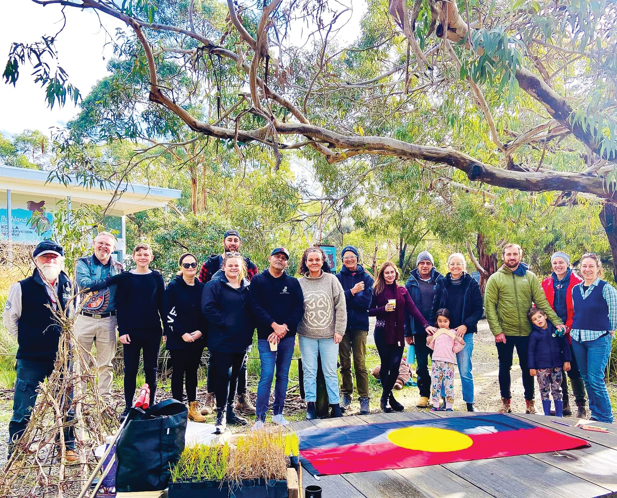 Planting day for cultural garden