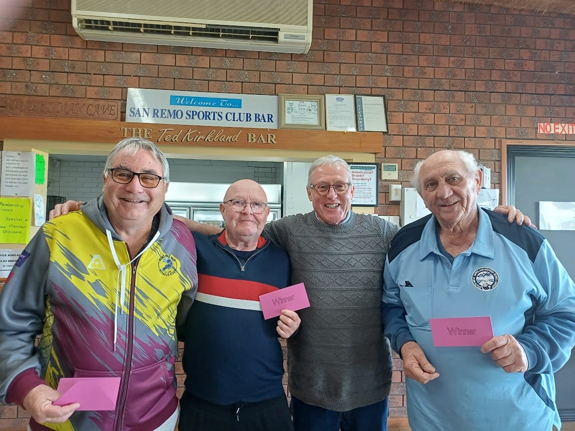 Game held at San Remo Bowls Club
