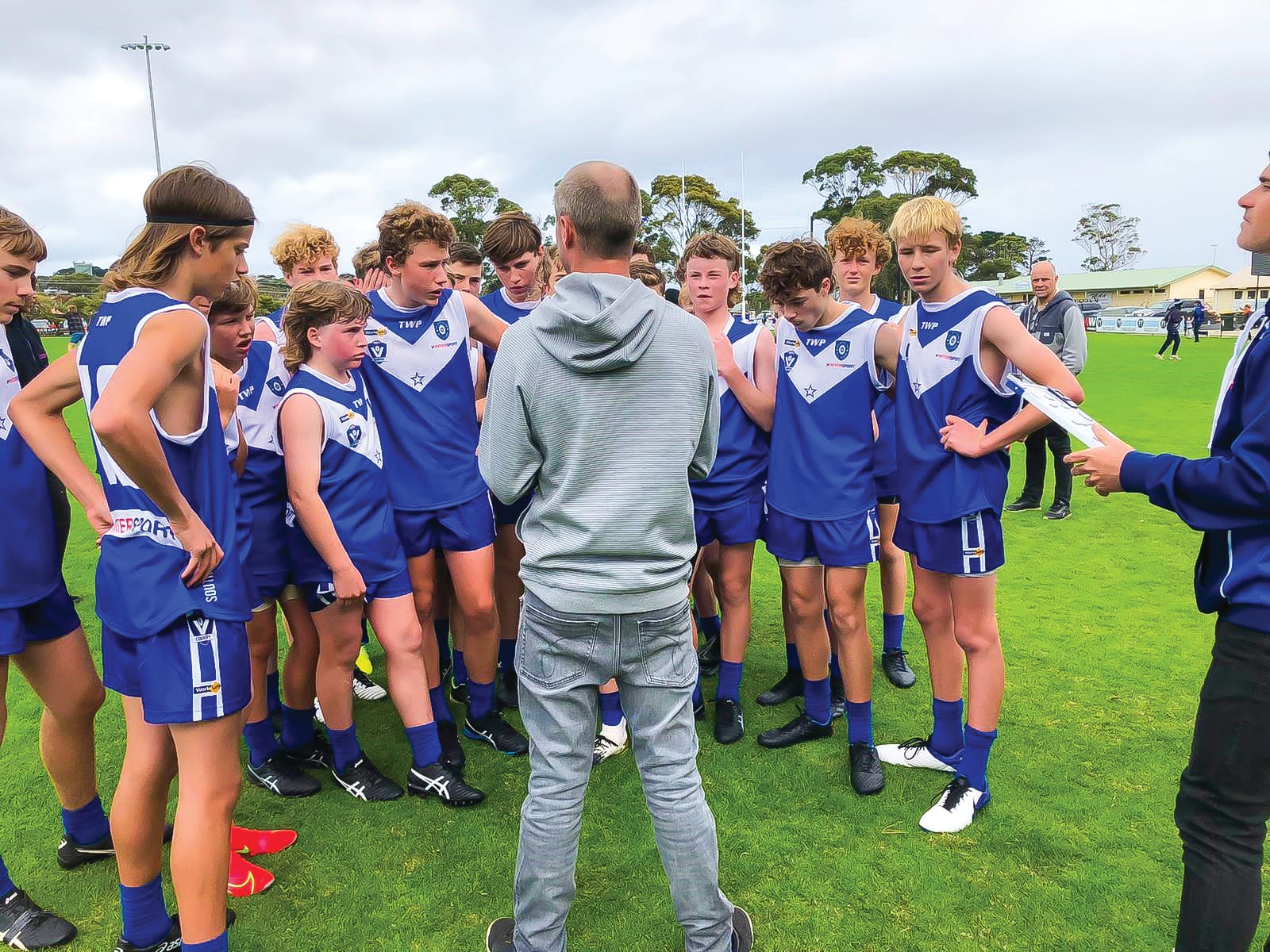 All in a huddle