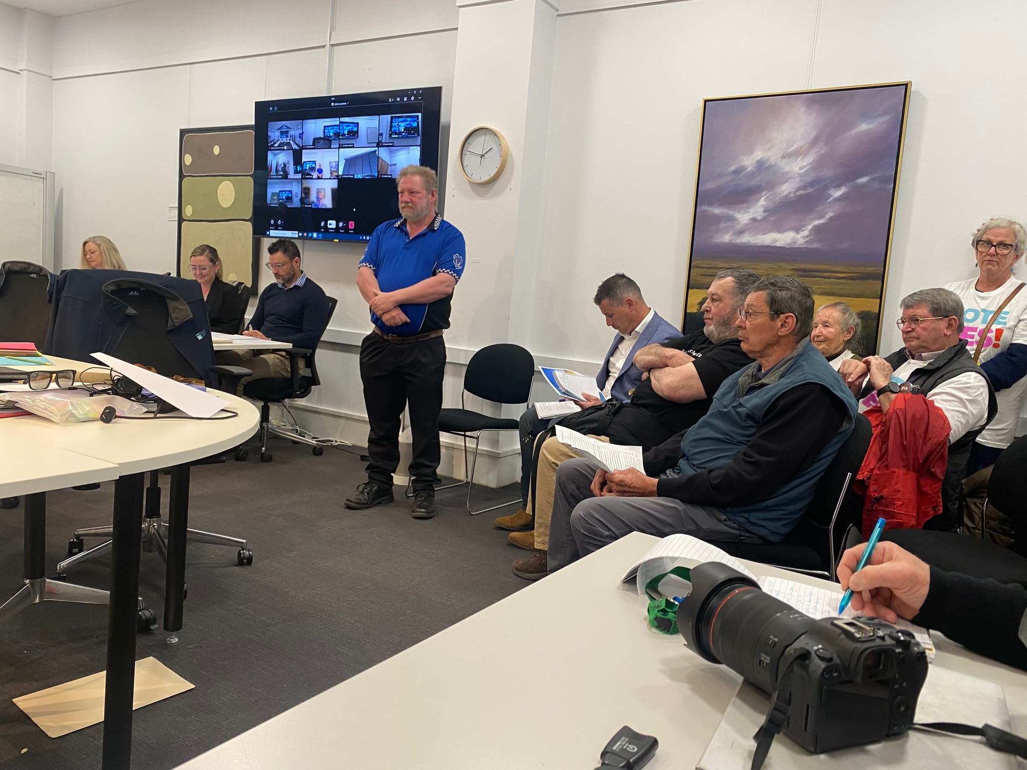 Lone voice silences council meeting