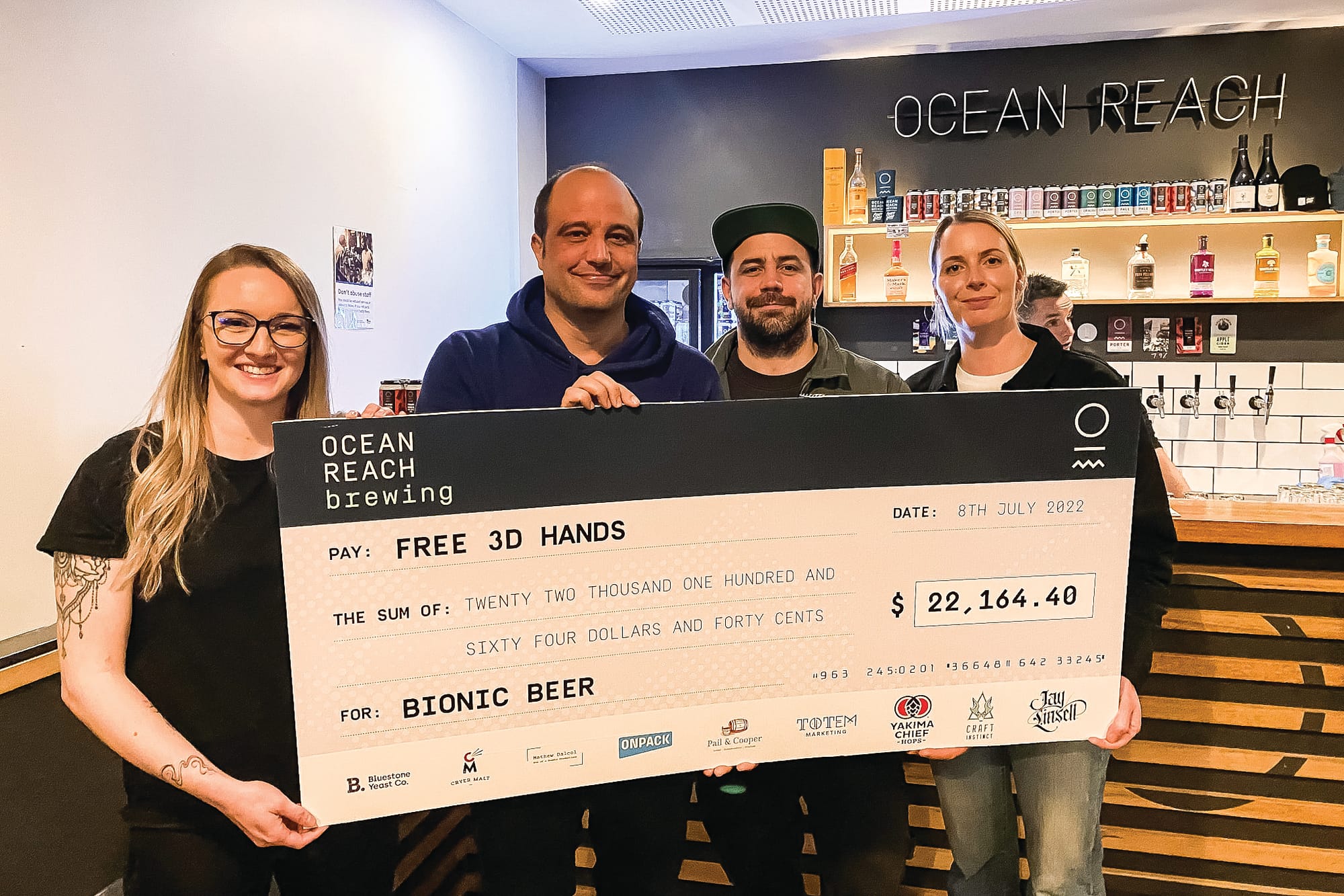 Bionic beer raised $22,000 for Free 3D Hands