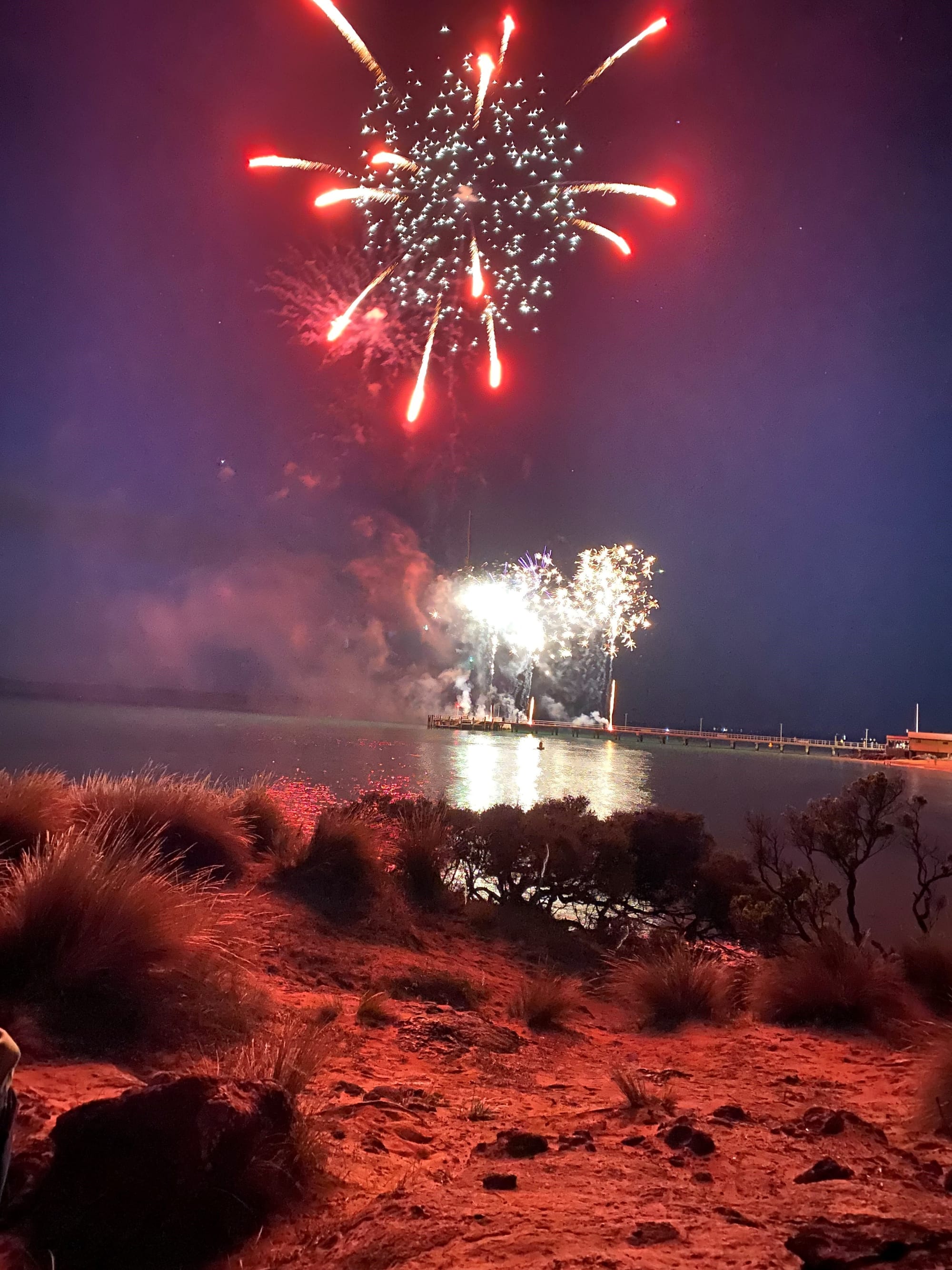 Dazzling fireworks at Carols by the Bay