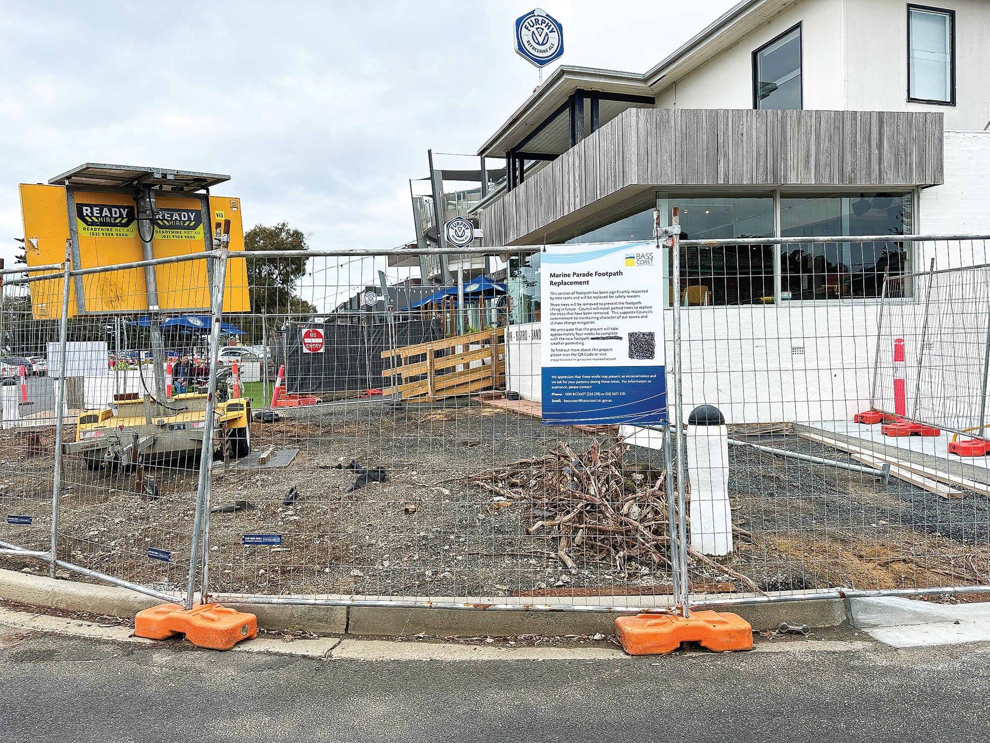 Silence over San Remo footpath works