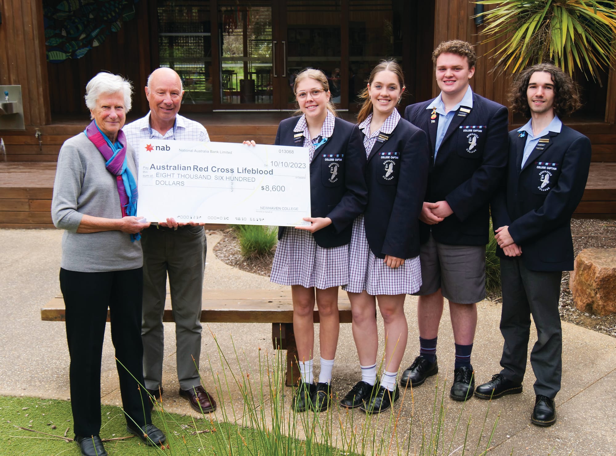 Newhaven College Students raise $8600 for Red Cross Lifeblood