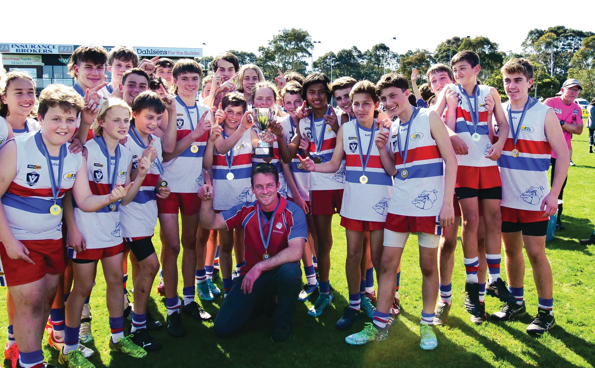 Premiers! Under 14 Blues celebrate Grand Final victory