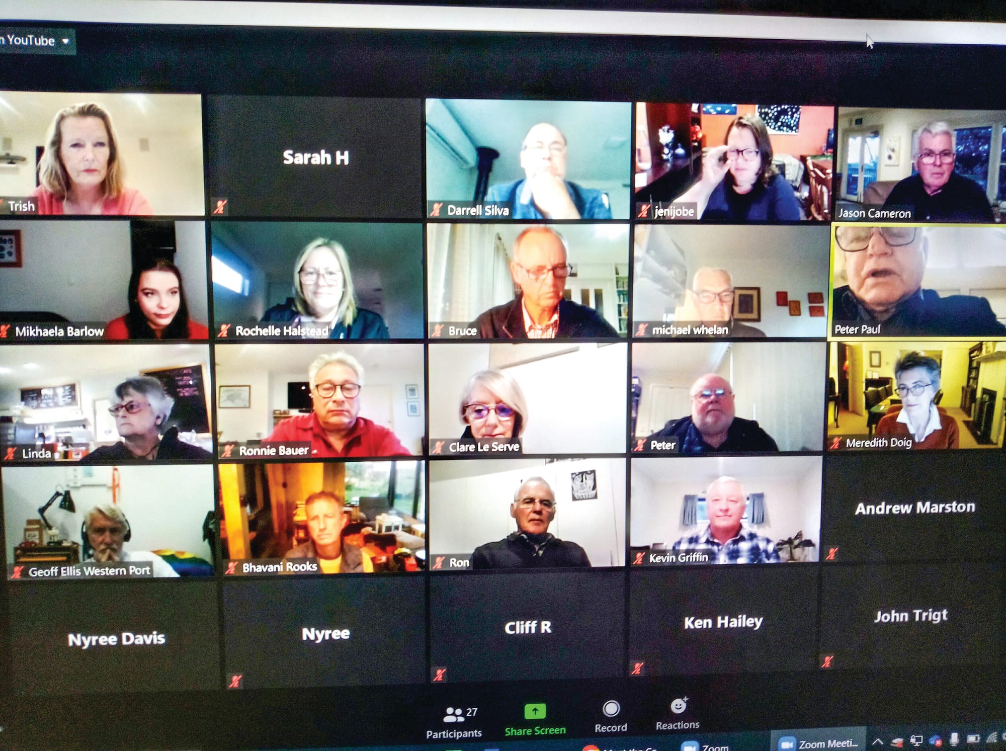 Candidates candid on camera