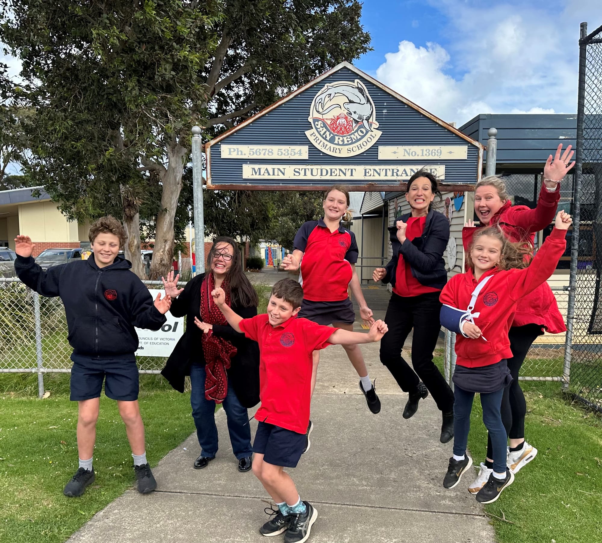 Jumping for joy! Funding for San Remo Primary
