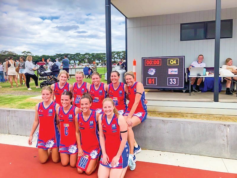 B Grade netballers put on a show