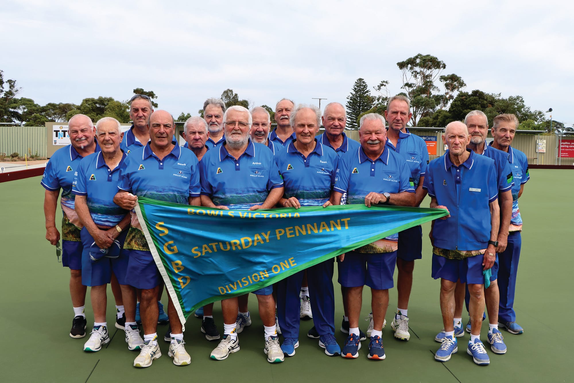 Three premiership flags - Phillip Island Bowls Club