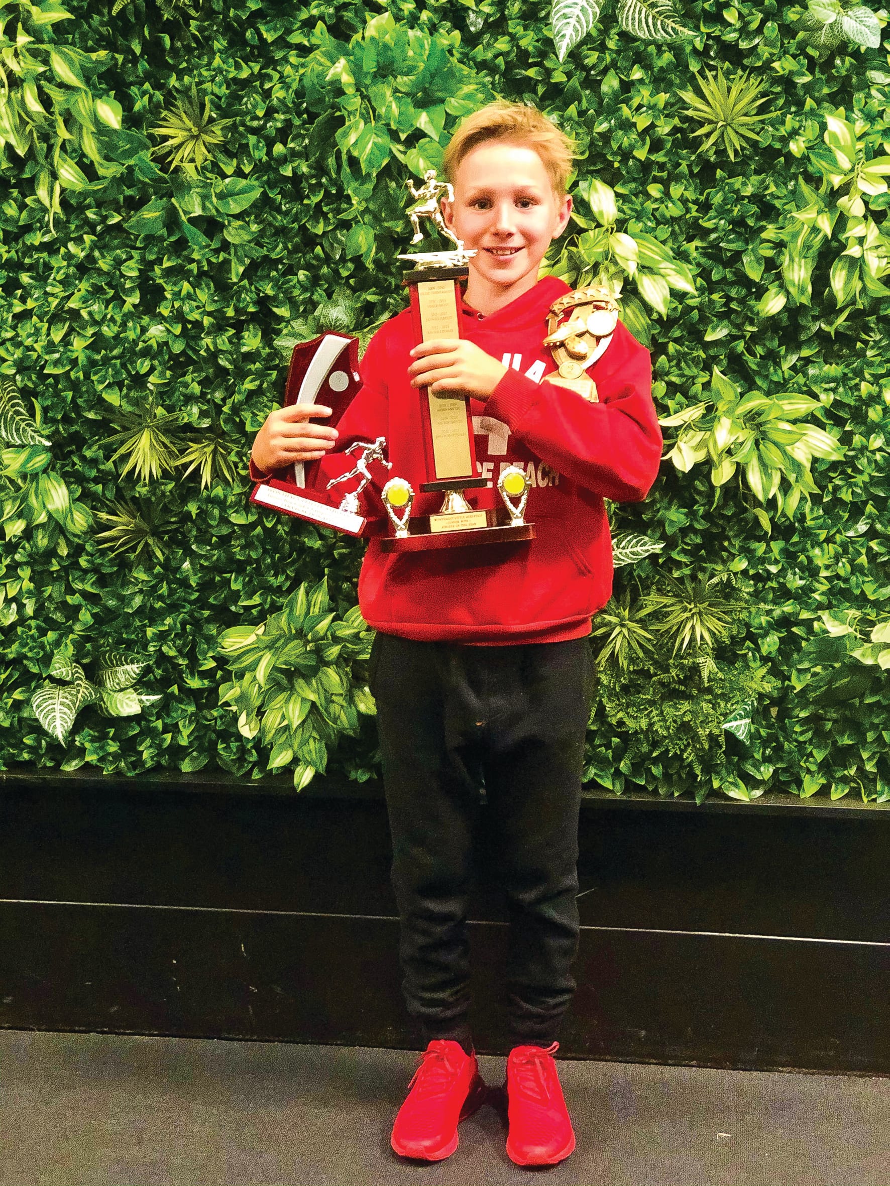 Armful of trophies for Jarvis