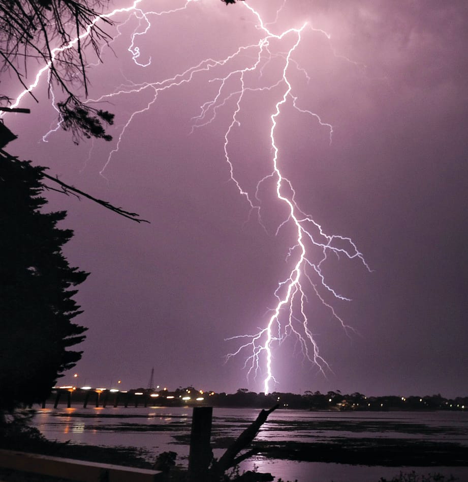Island battered by Sunday storms