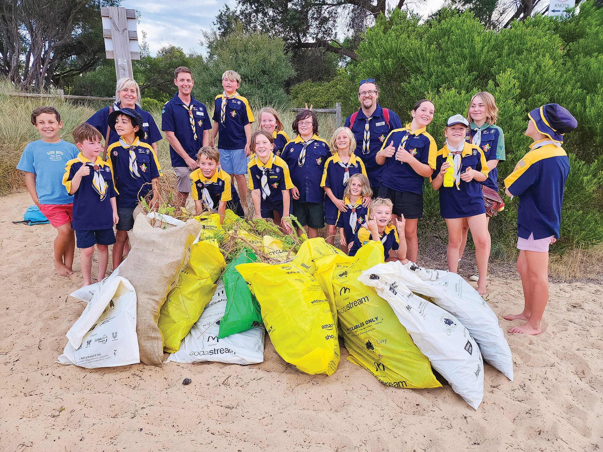 Cubs and Scouts purge sea spurge