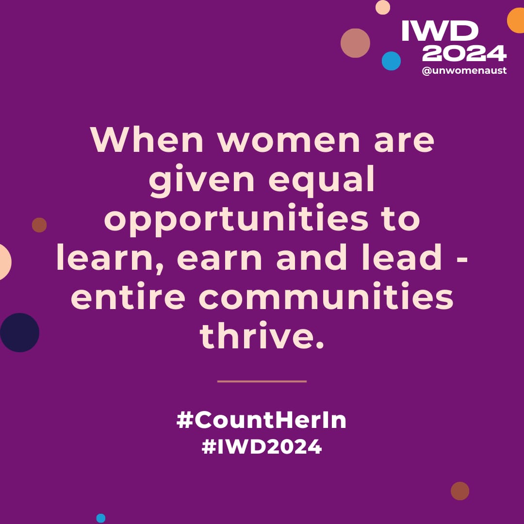 Count her in this IWD
