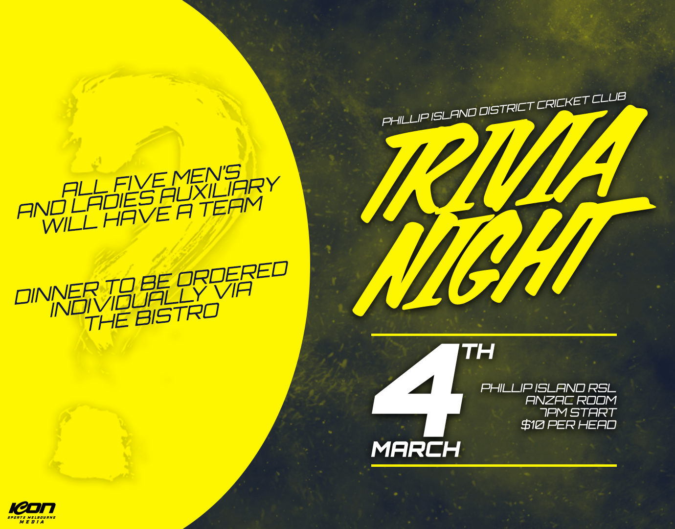 Cricket Club Trivia Night