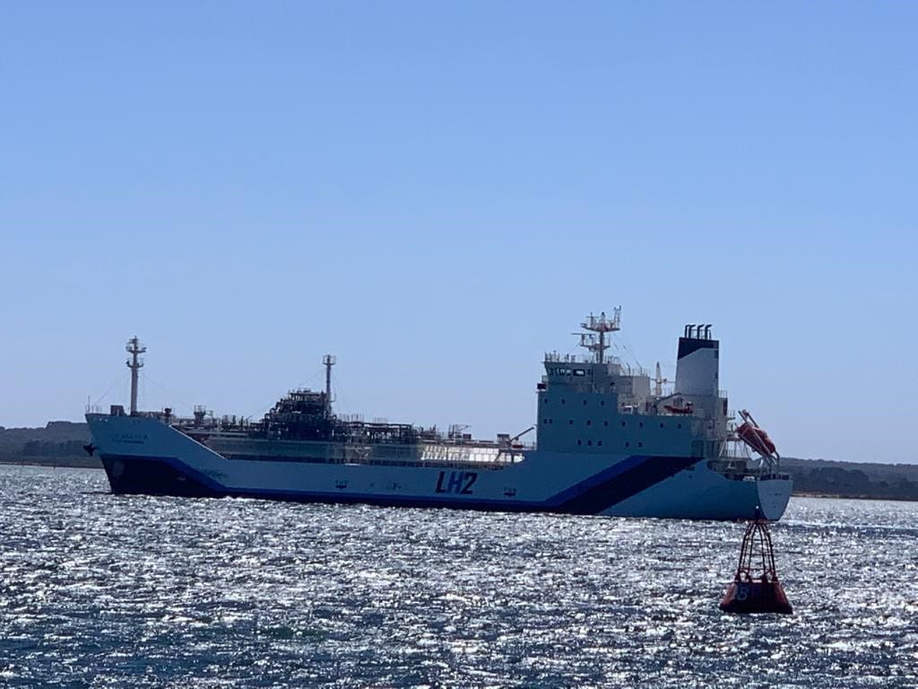 World first ship arrives in the bay