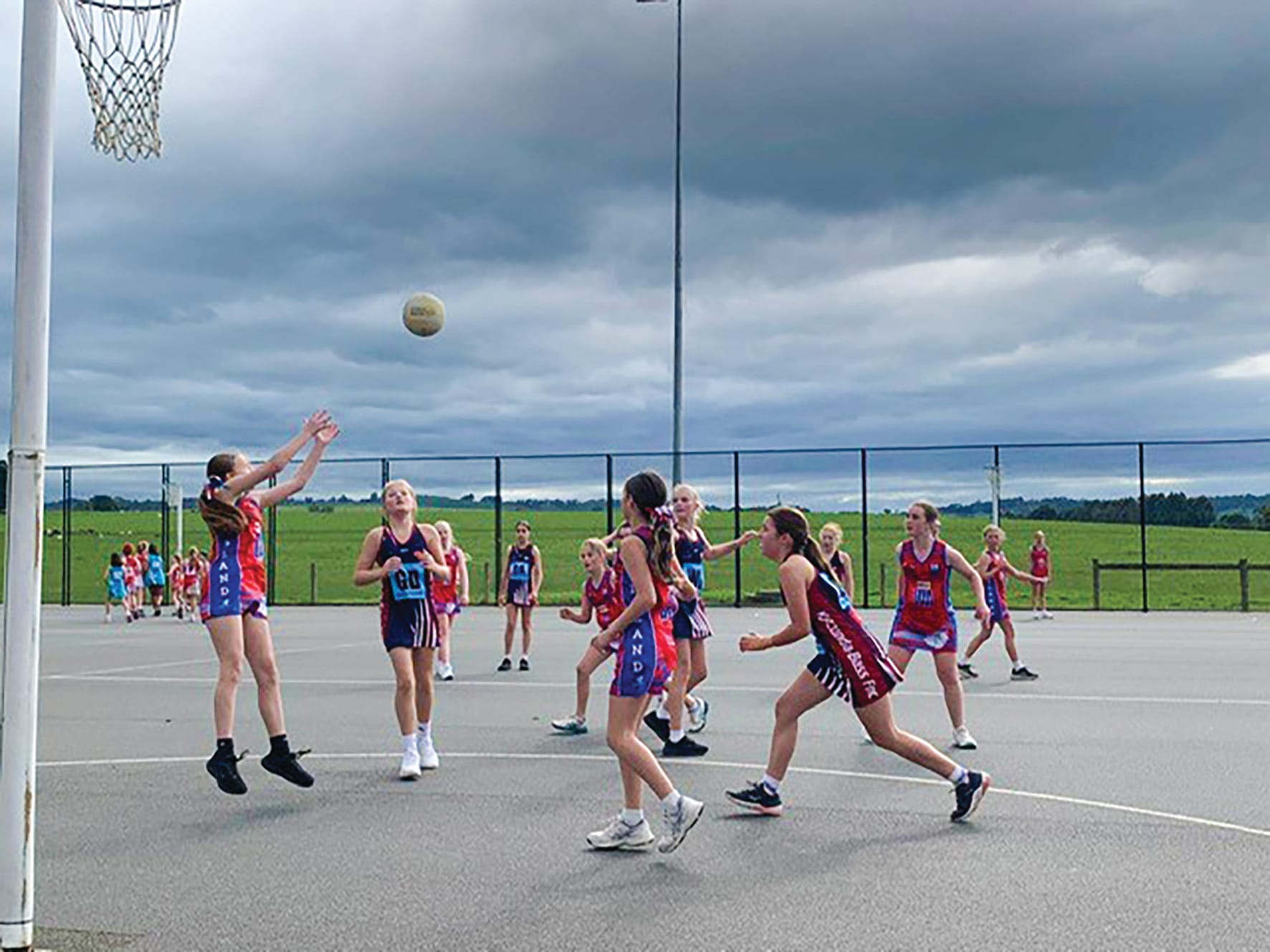 Island LDNA girls work hard