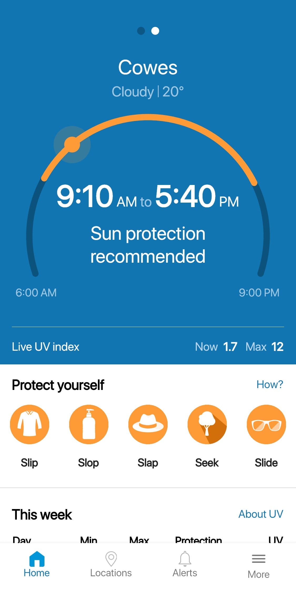 Skin cancer warning