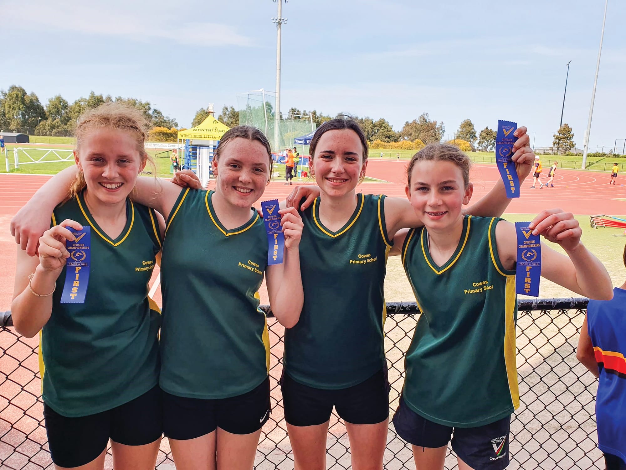 Cowes Primary at division athletics