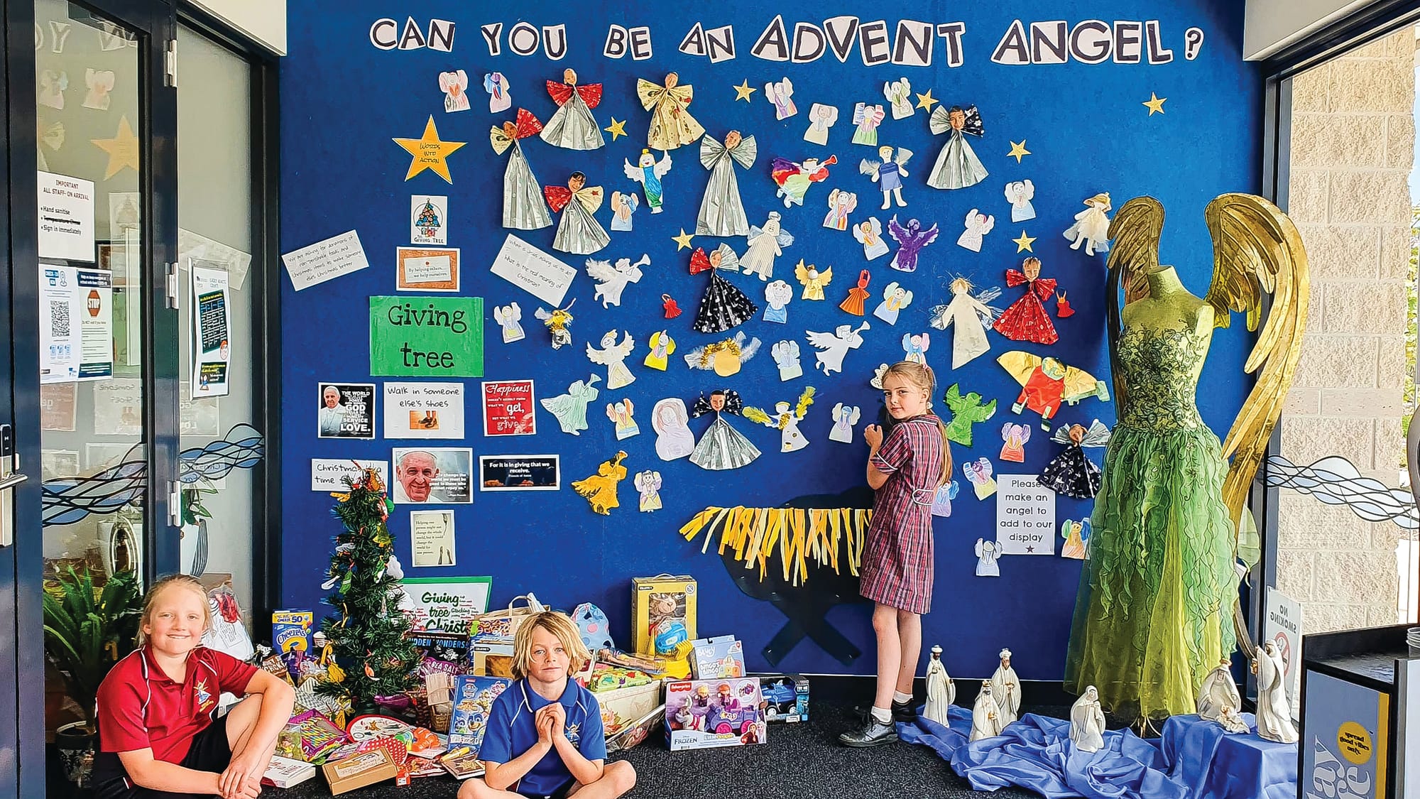 Advent angels and gift of giving