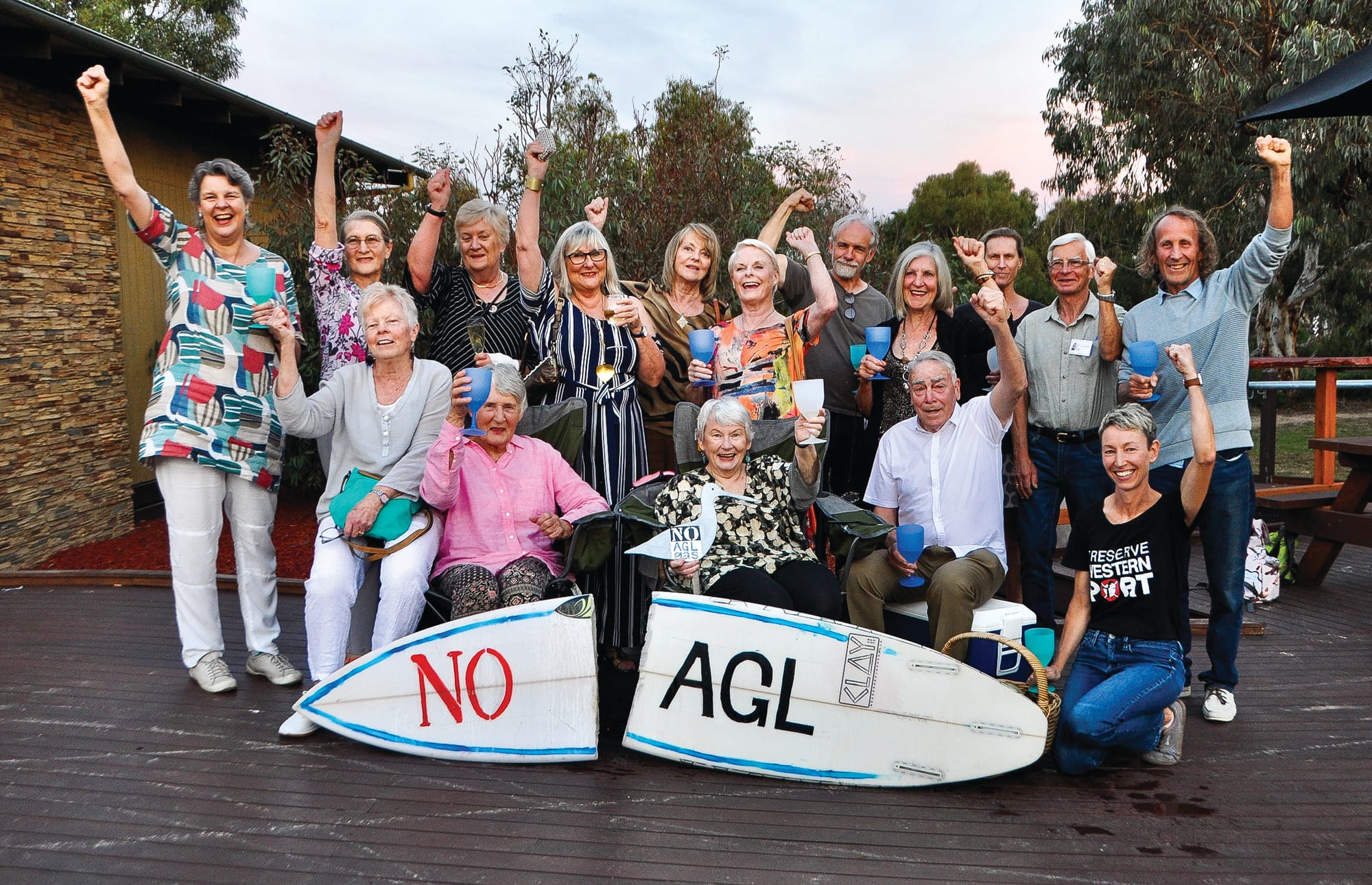 Locals party after AGL’s bay “gas factory” rejected