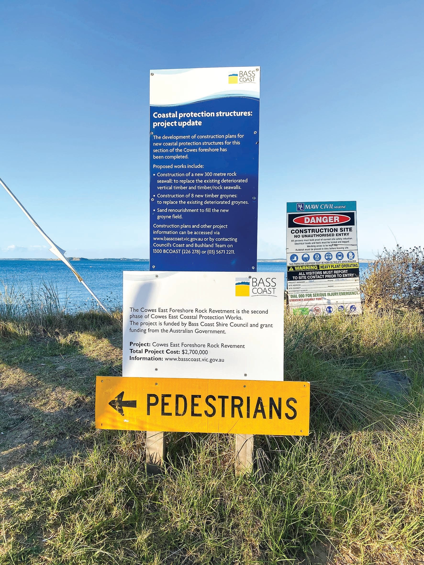 Avoid Cowes east during construction