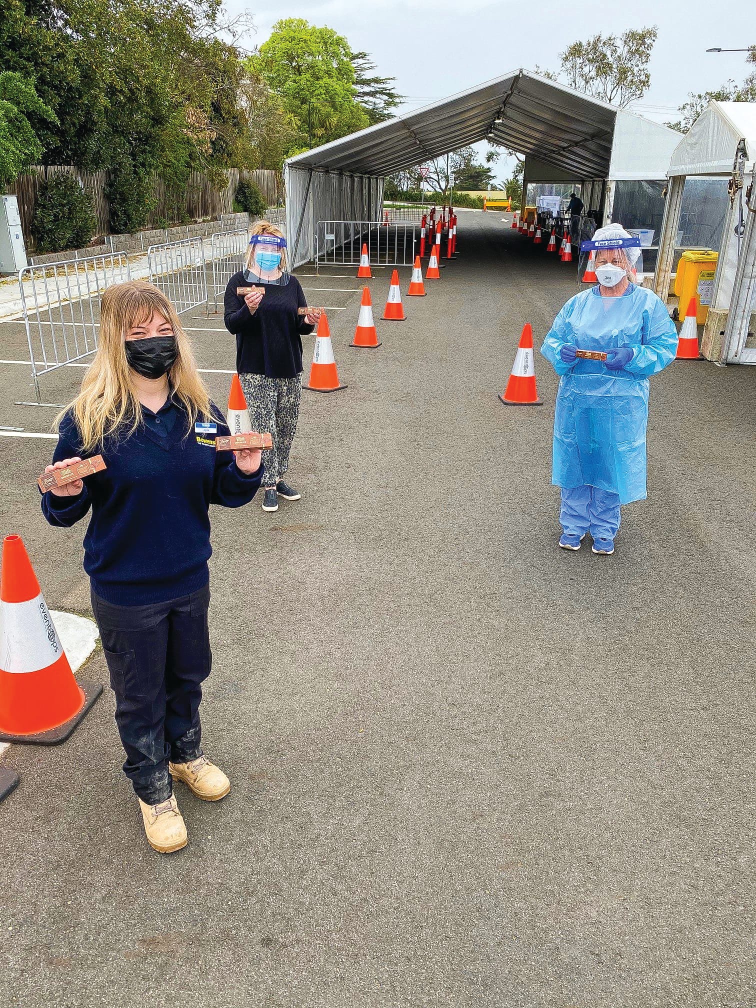 Businesses donate to those doing it tough