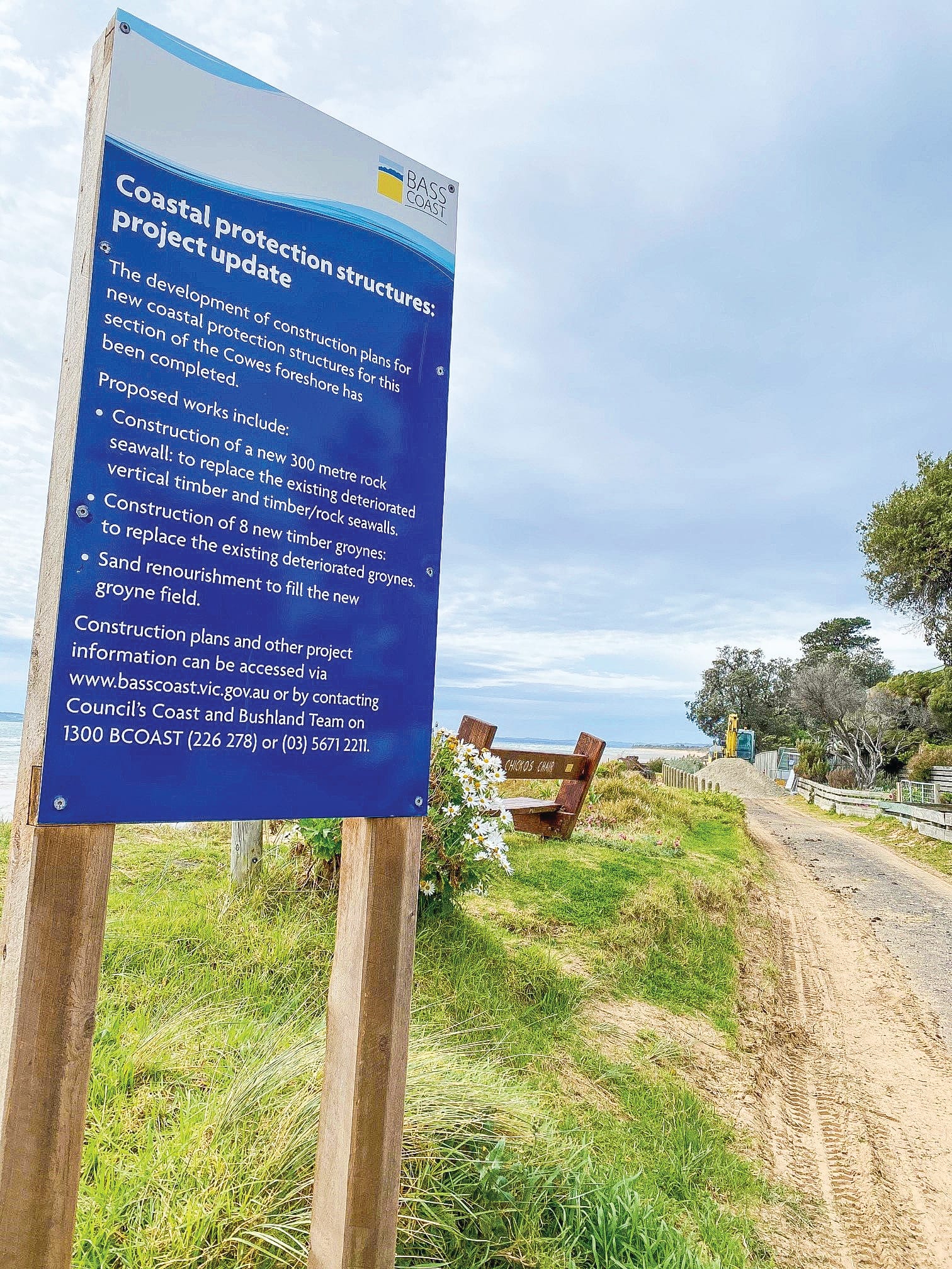 Cowes east erosion works begin