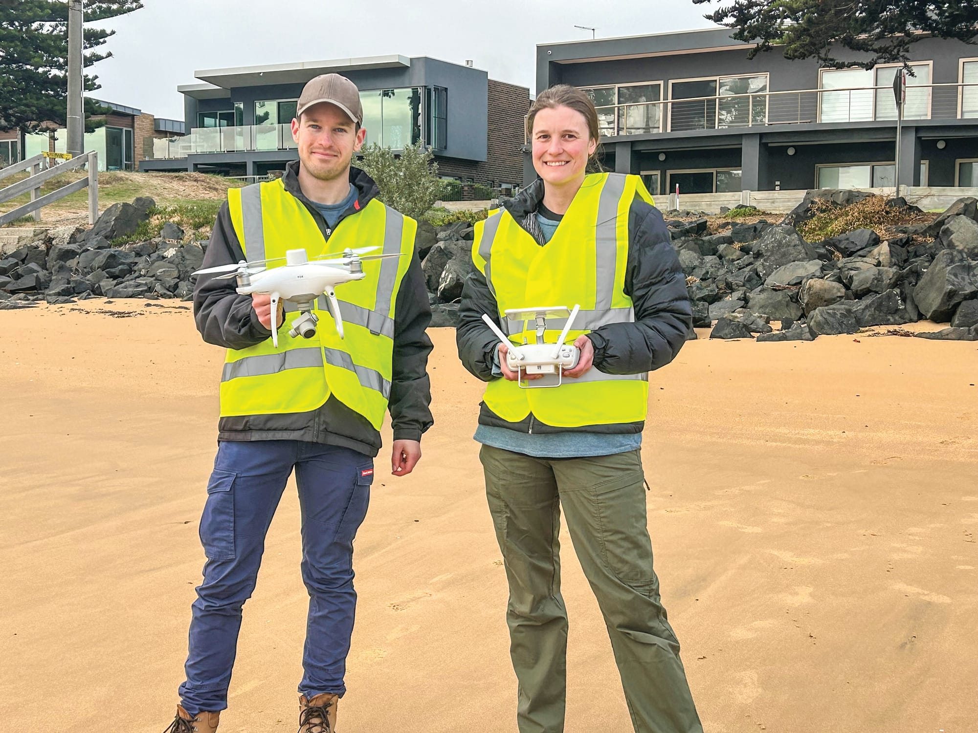 Drones back at Cowes beaches