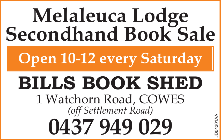 Melaleuca Lodge Secondhand Book Sale