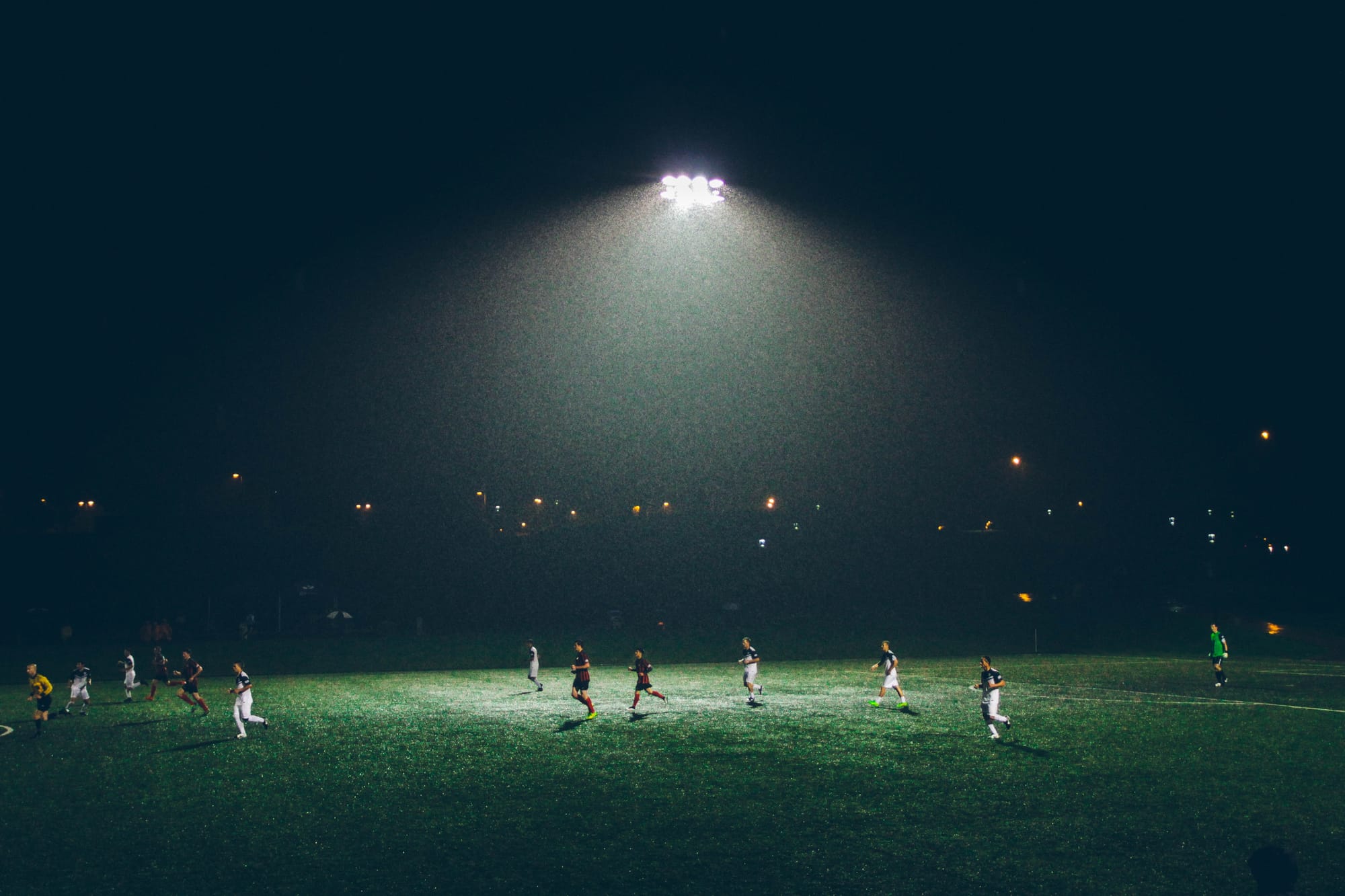 Footy field gets the bright lights