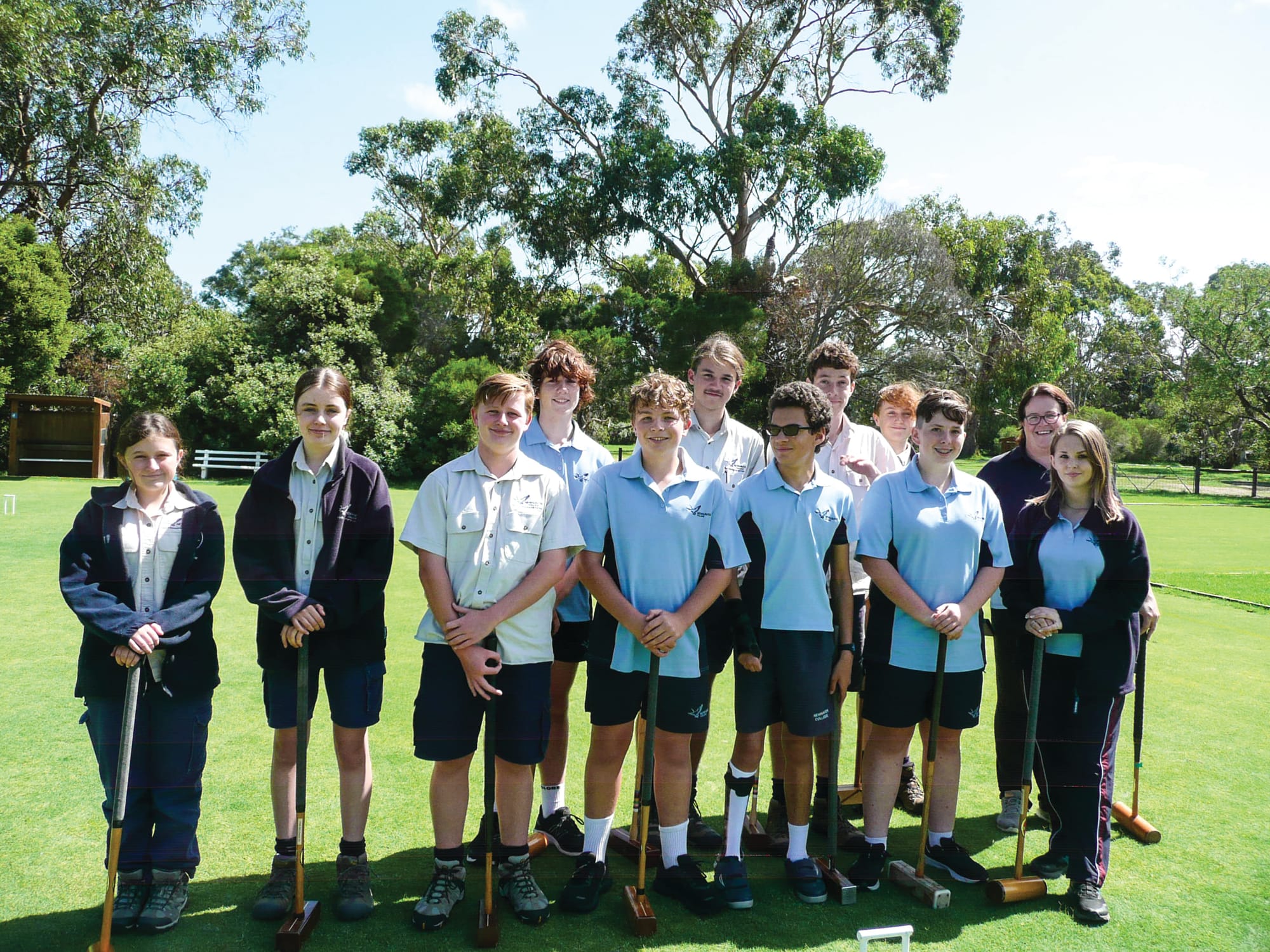 Newhaven College students take on croquet