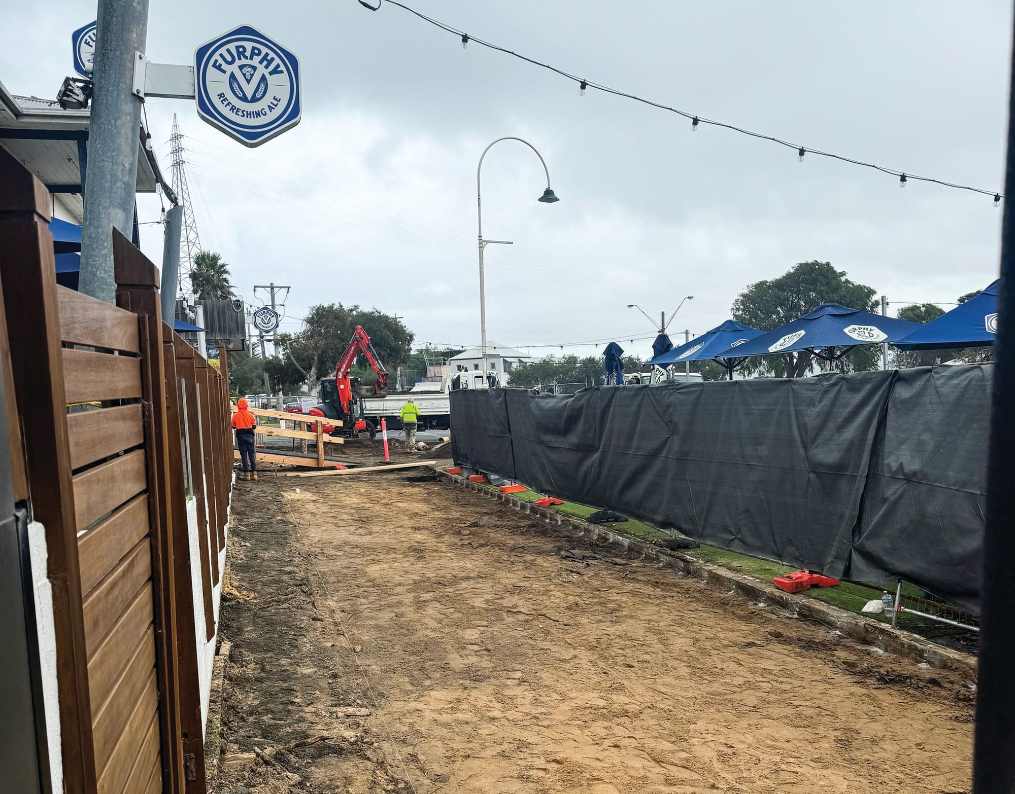San Remo footpath works resume