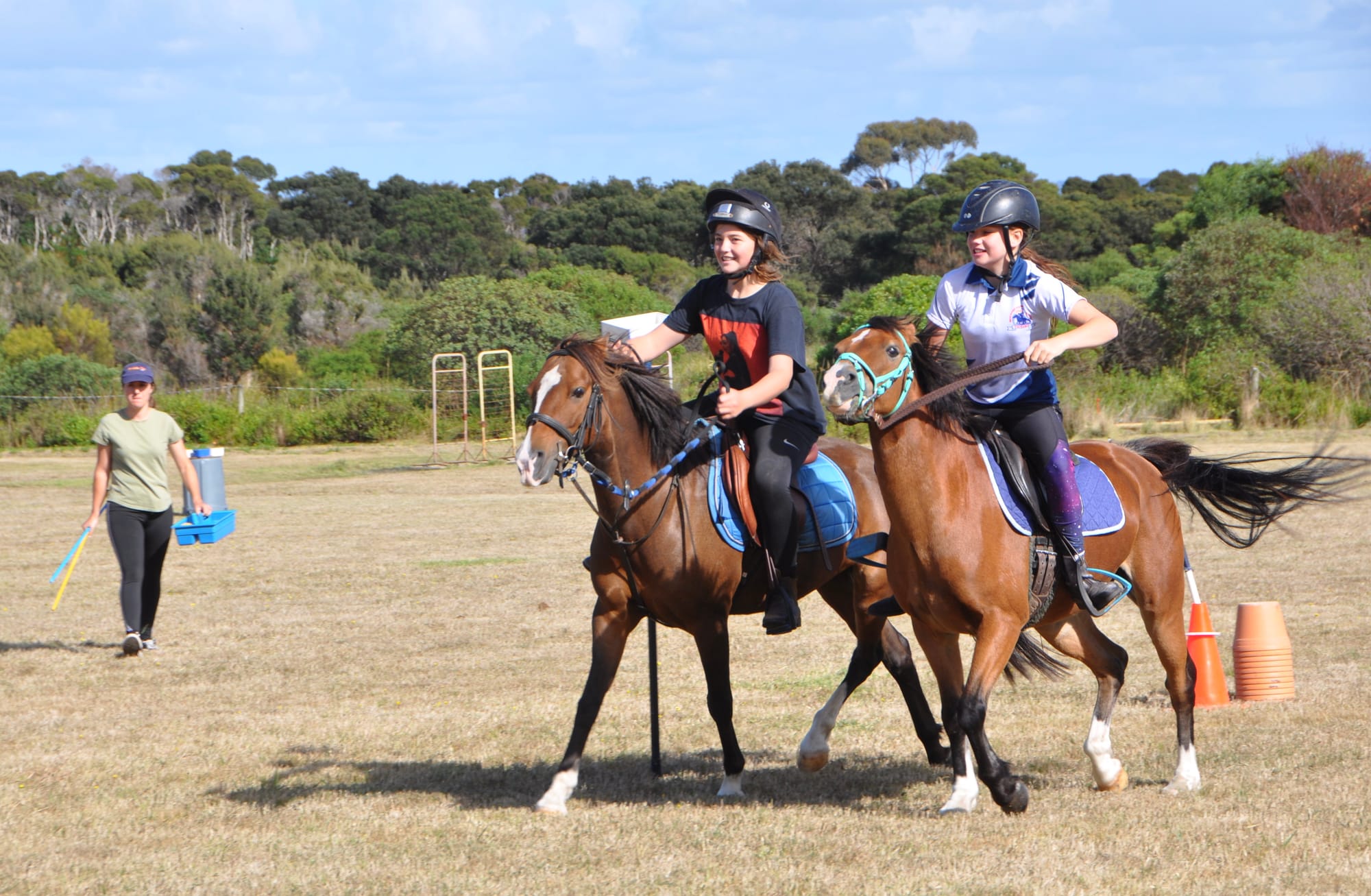 The National Mounted Games held their annual training camp at the Phillip Island Pony Club