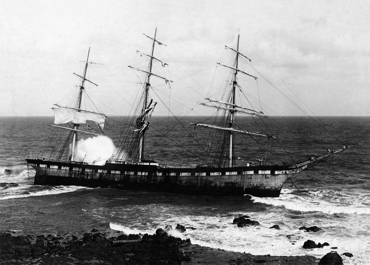 The wreck of the Speke