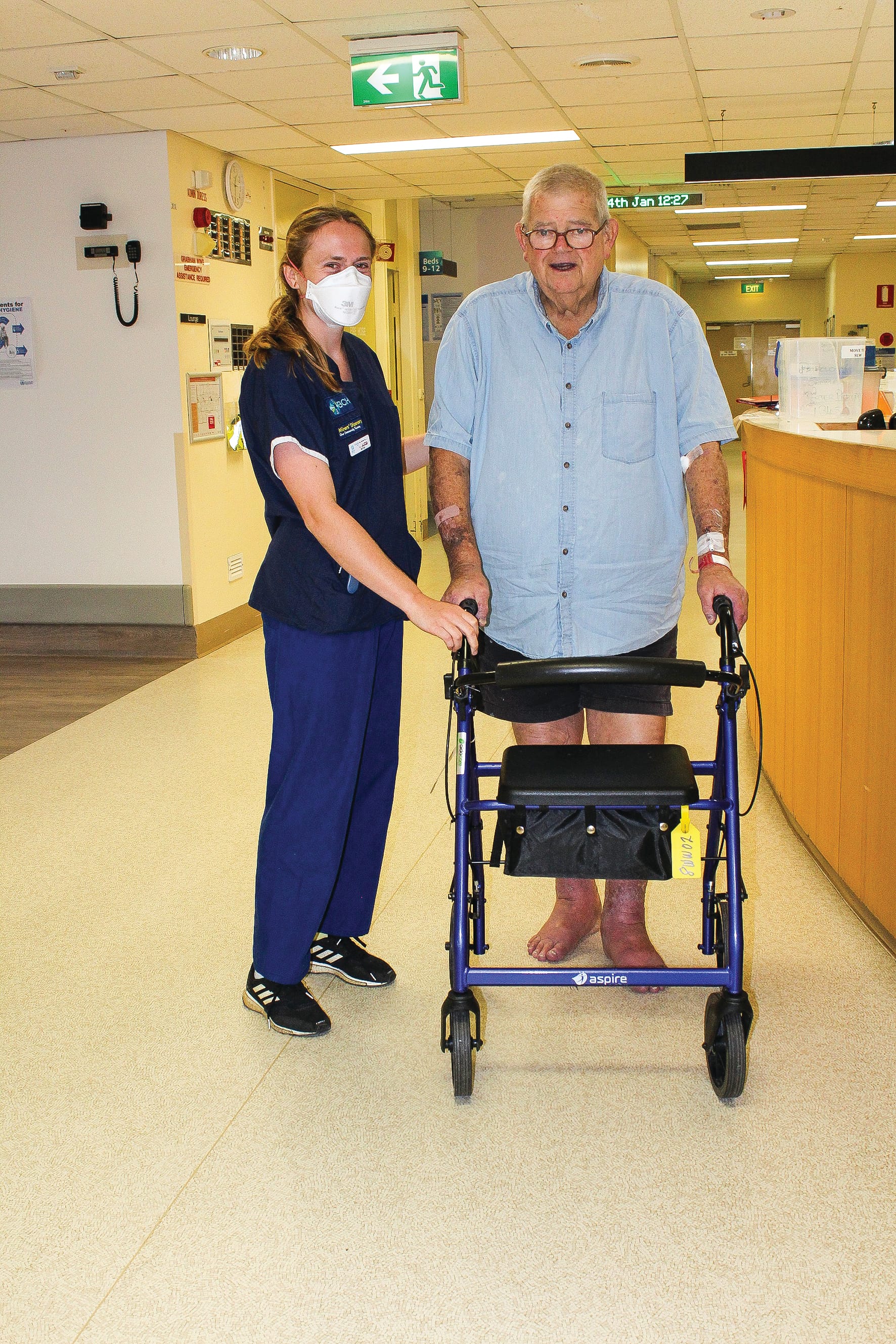 Staff pitch in to help out