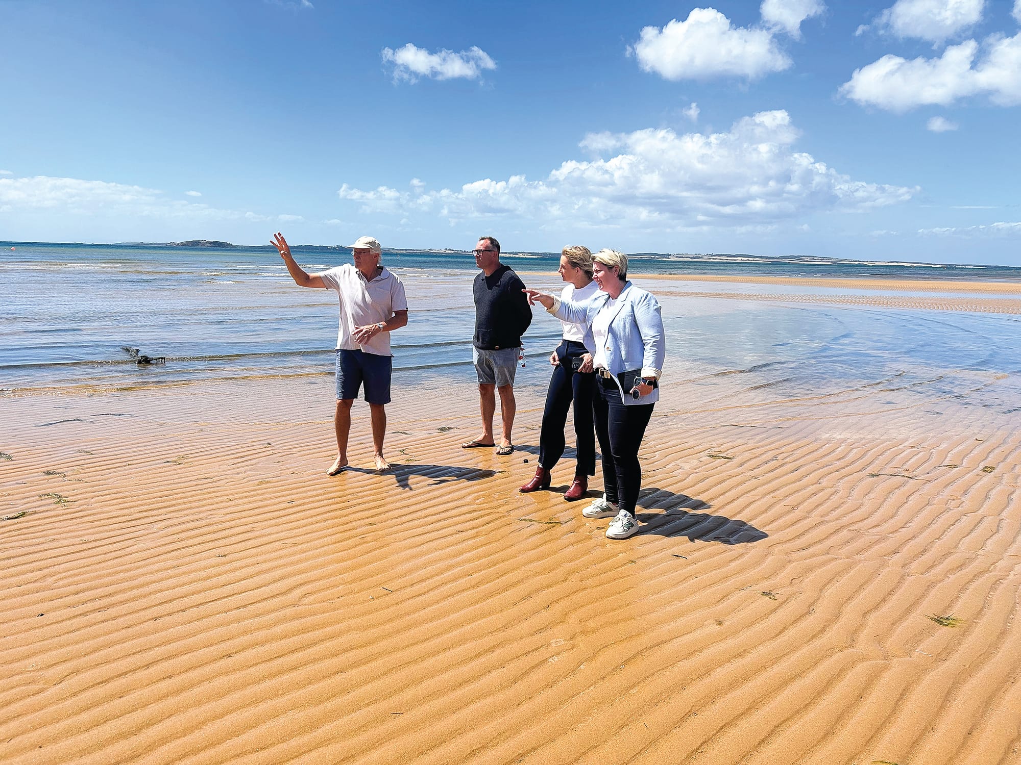 Erosion and sports hub focus of visit