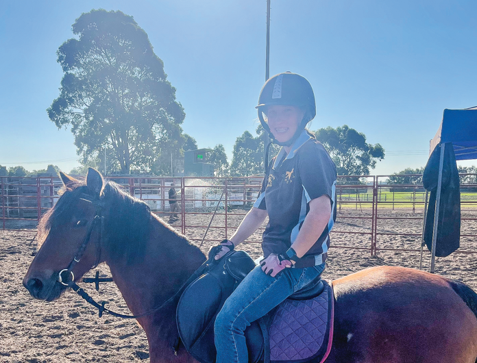 Pony Club member of the month Chloe Wooley and her pony Jess