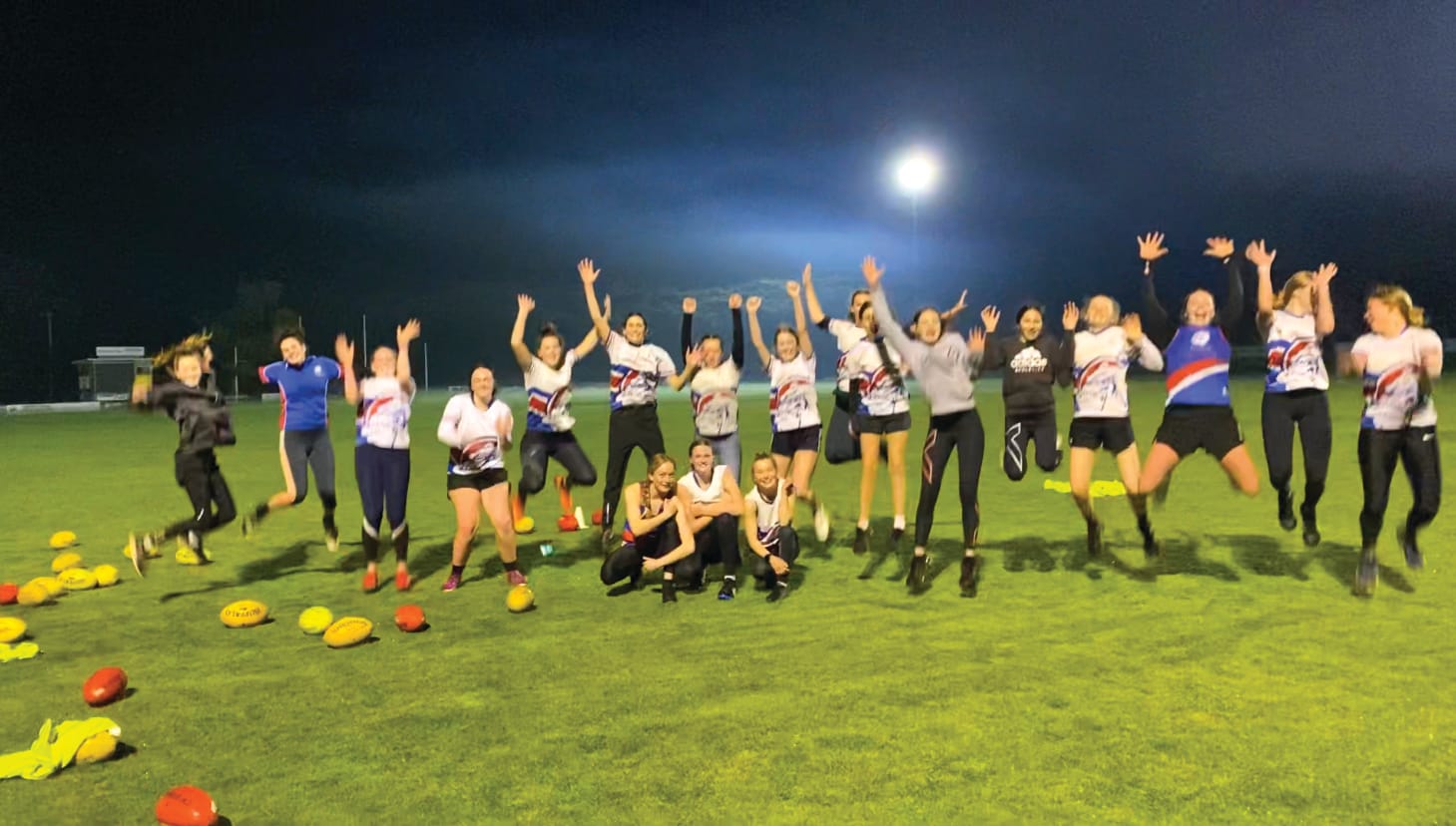 Kids footy training commences at last