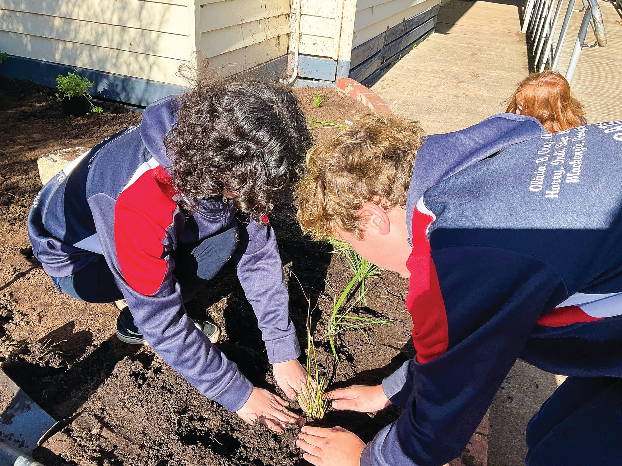 Tucking into the garden