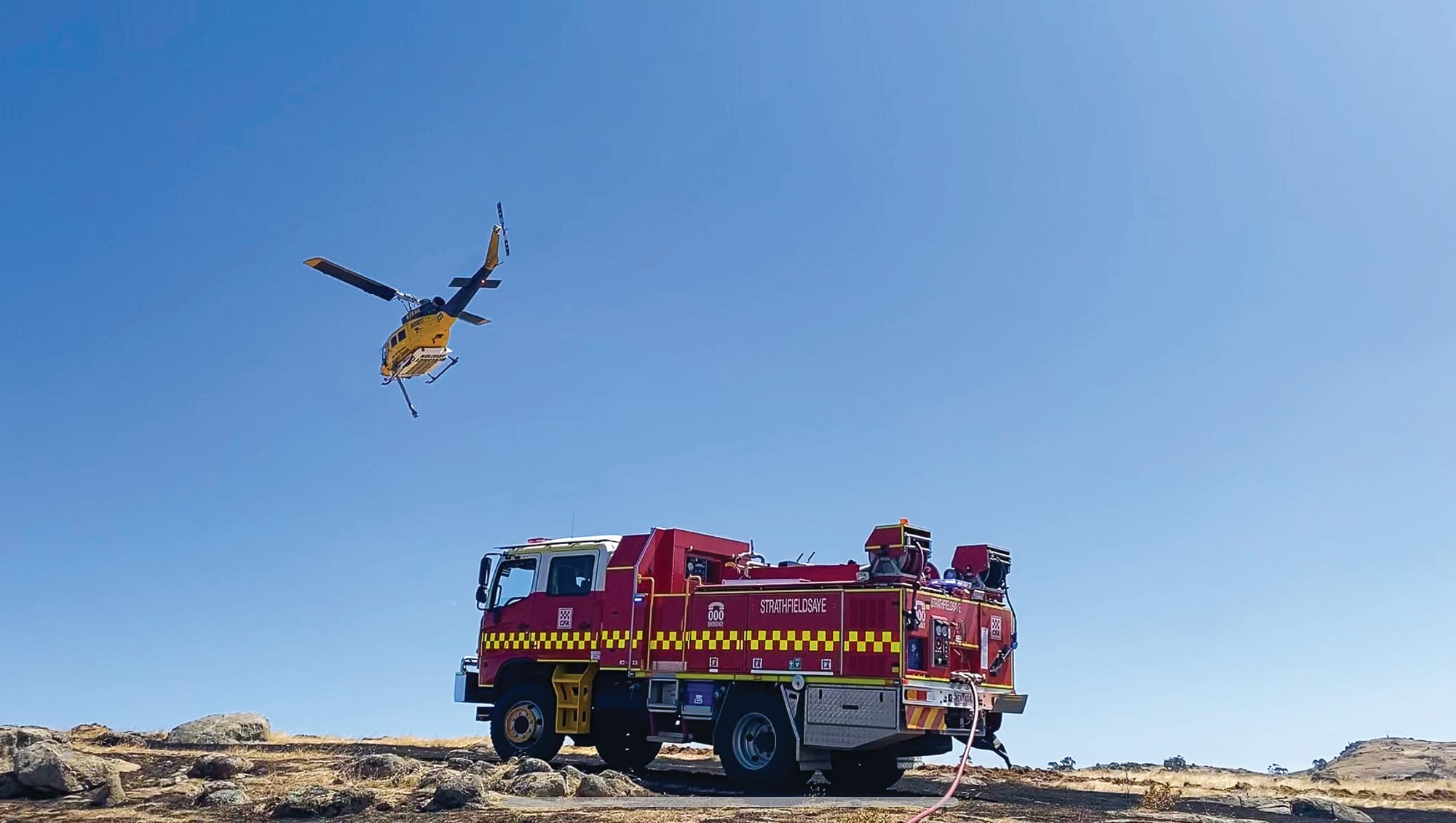 Helicopter helps volunteer snap up top prize