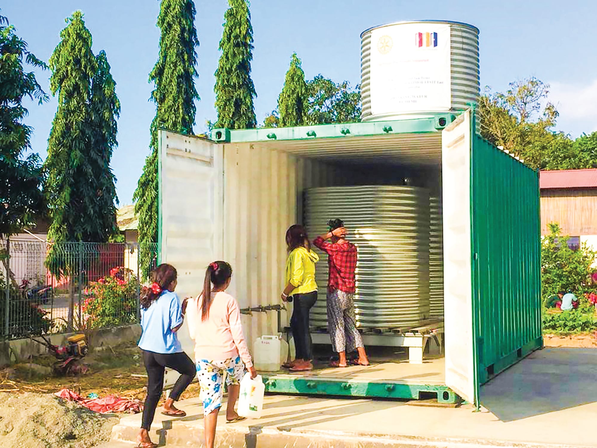 Local Rotary delivers clean water to Timore Leste