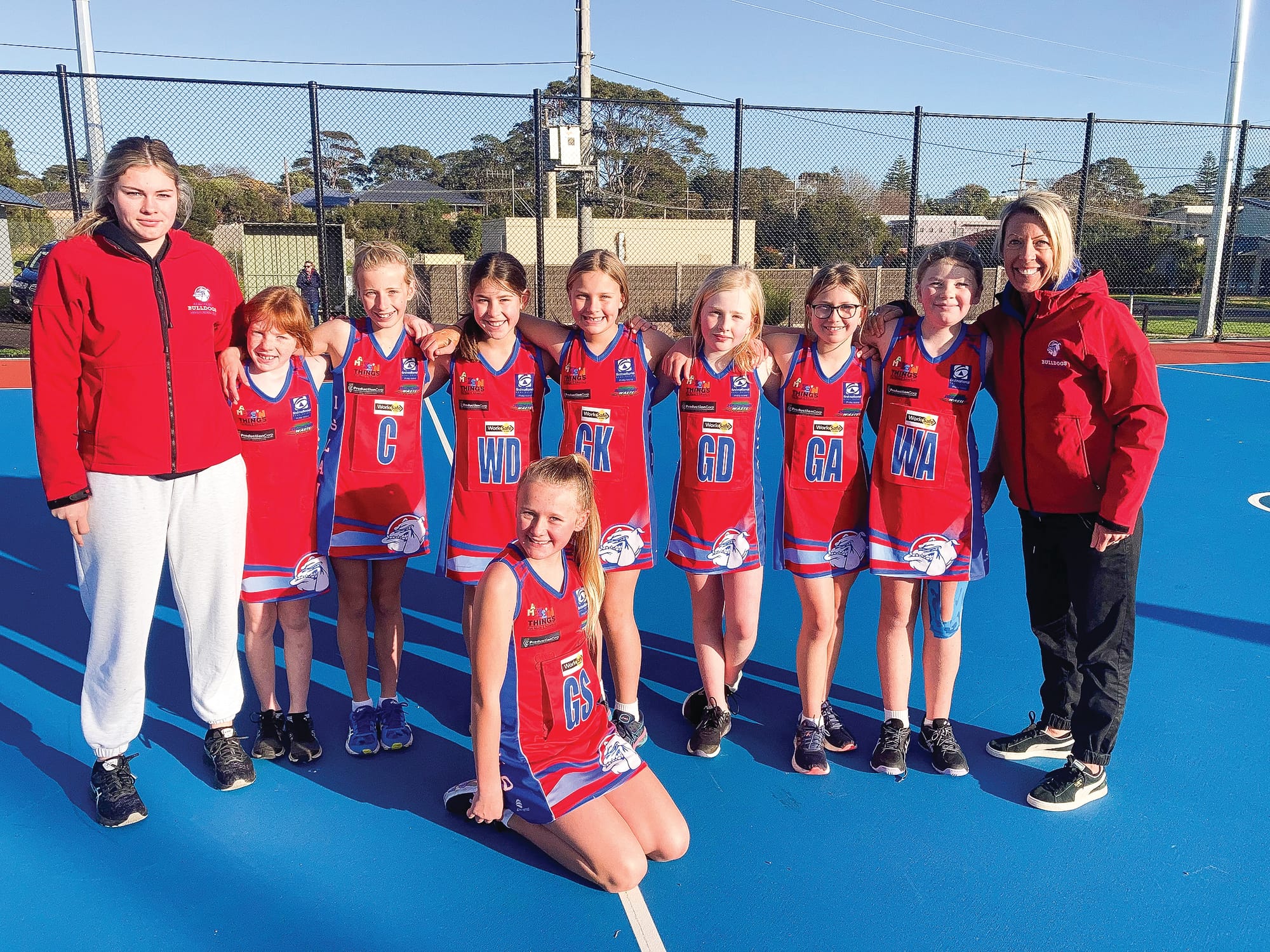 U11 netballers