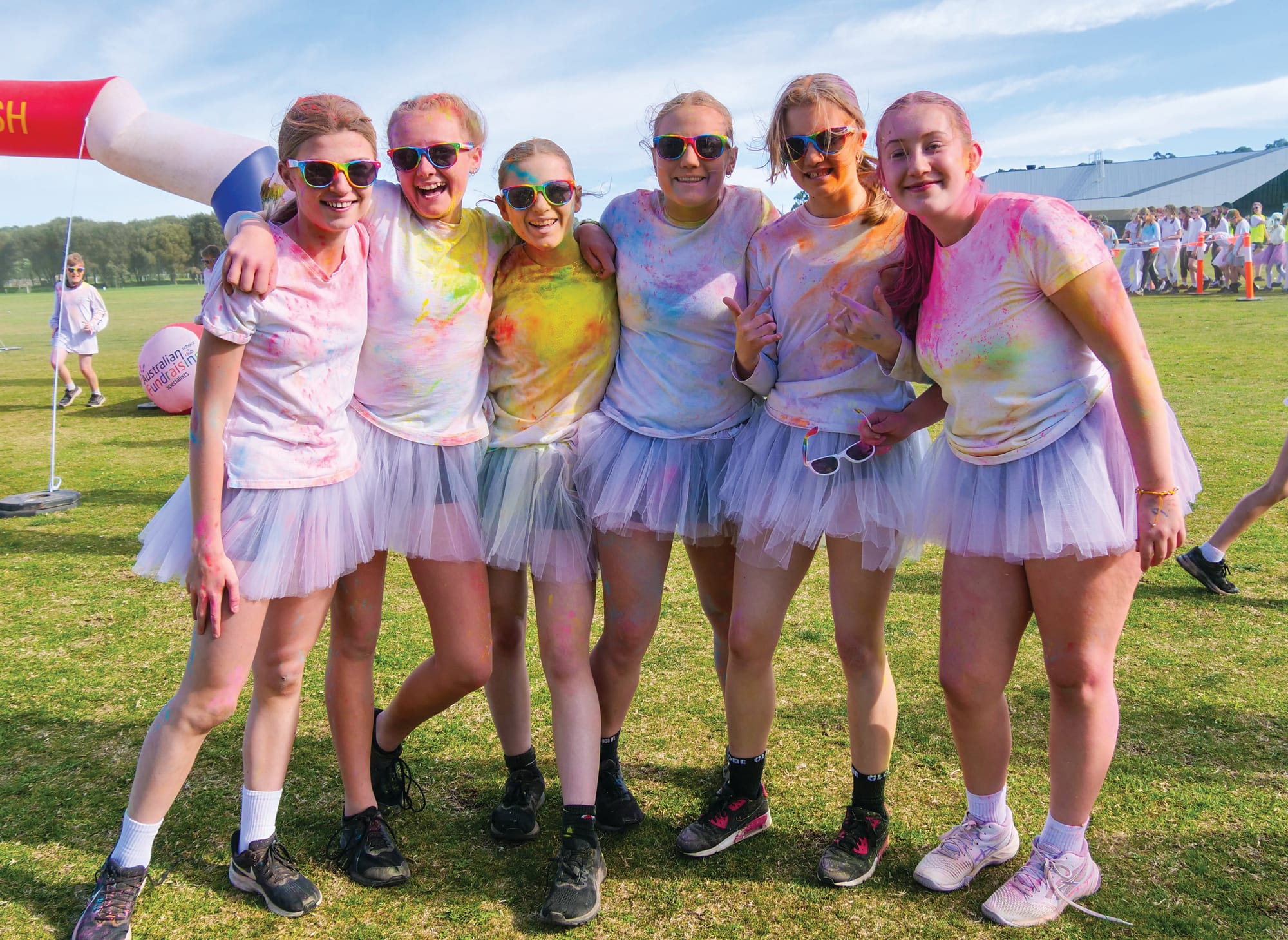 Painting the town red, and green, and pink…..