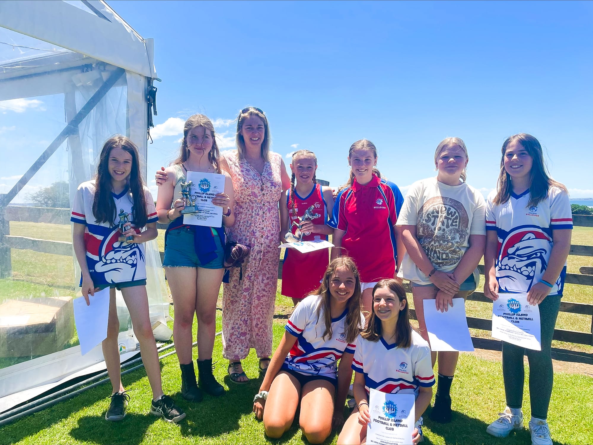 Phillip Island Football Netball club presentation day - Netball award winners