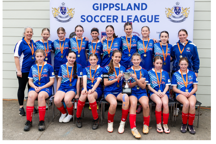 U15 Girls soccer 2025 Premiership team.