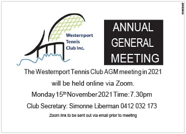Westernport Tennis Club AGM