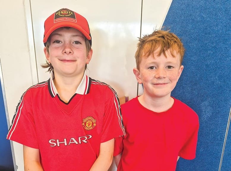 Wearing red at Day for Daniel