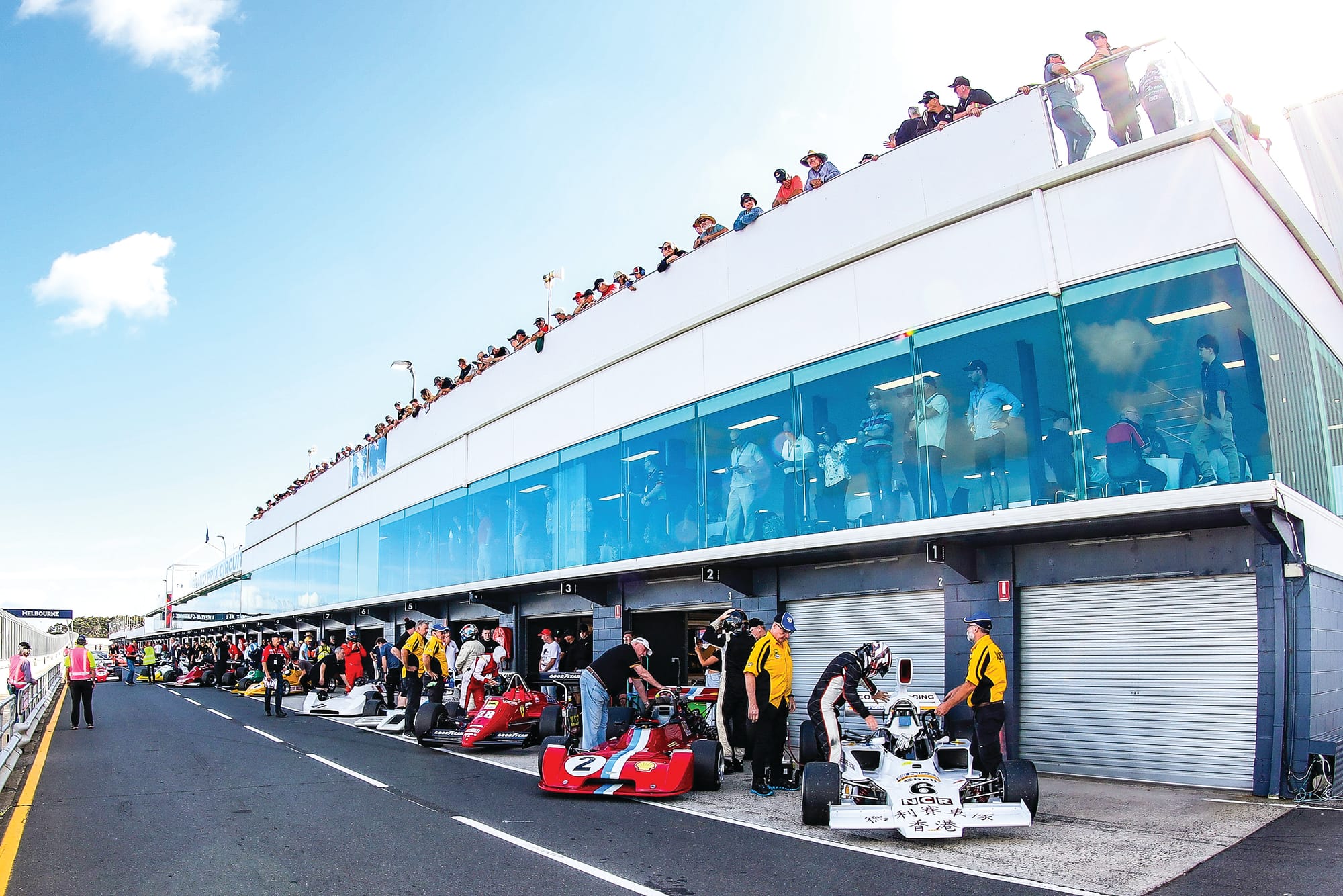 Classic cars take to the track