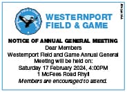 Westernport Field and Game AGM